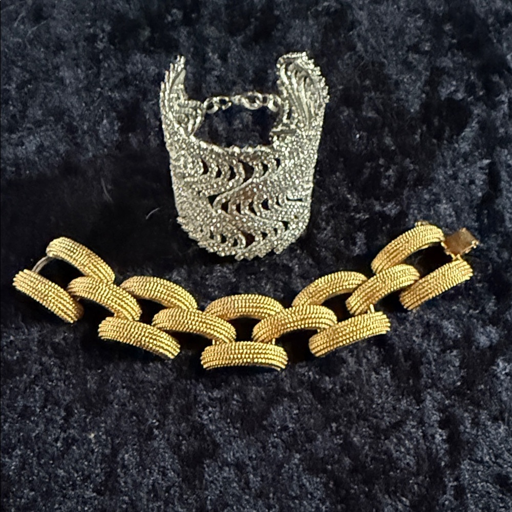 Vintage Gold and Silver Bracelet Set